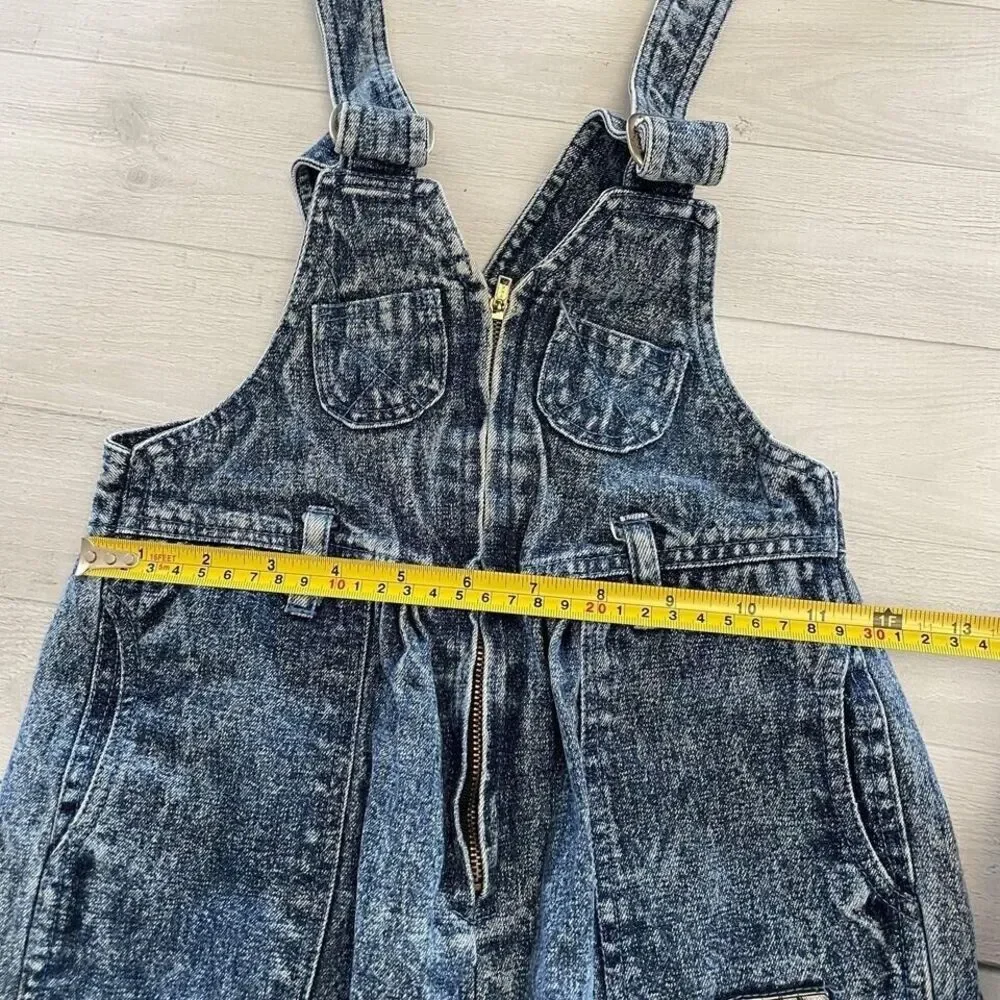 kids minkey Momo‎ stonewashed overalls
